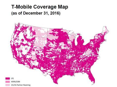 February 21, 2019. T-Mobile's low-band LTE network has extended the carrier's reach across the northern and central US, according to our exclusive crowdsourced coverage map. The 600MHz or "band 71 ...